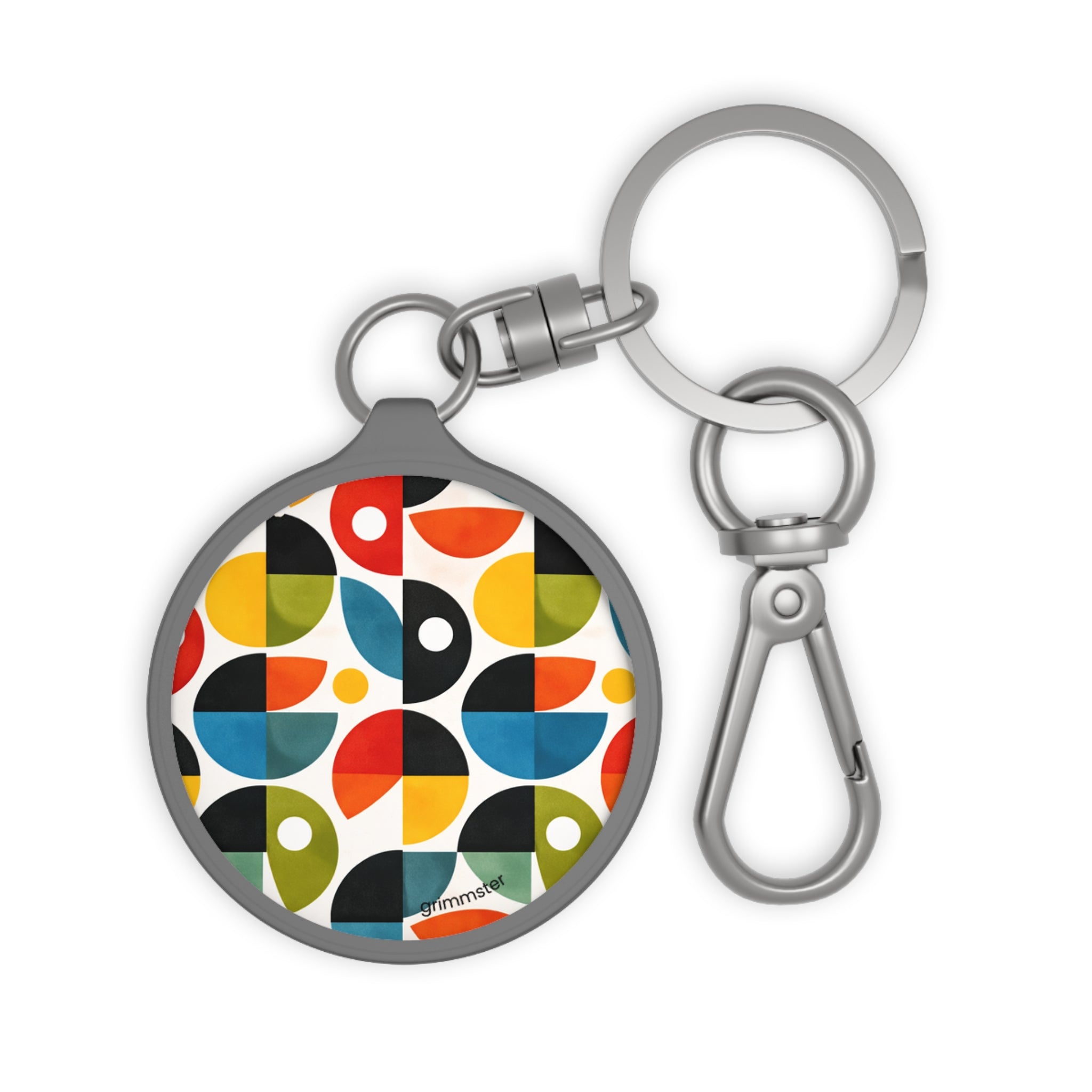 Colorful Keyring - Retro Pattern Keychain – GRIMMSTER