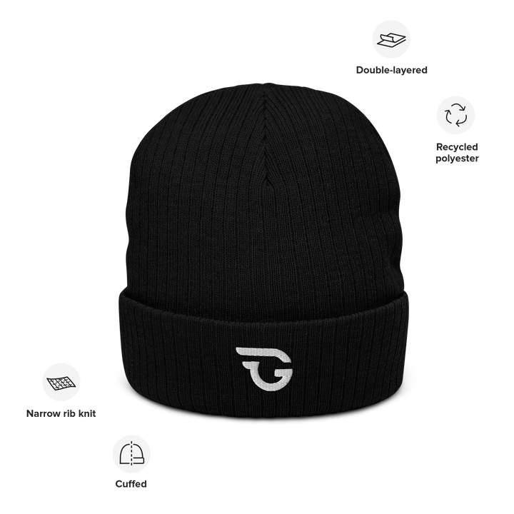 Ribbed knit beanie - GRIMMSTER 